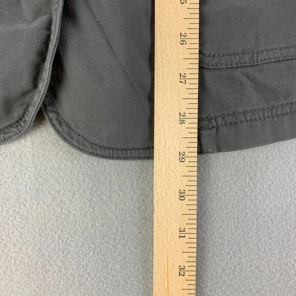 J Jill Blazer Jacket Gray Medium Lightweight Casual Stretch Two Button Workwear - Picture 8 of 14